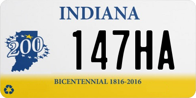IN license plate 147HA