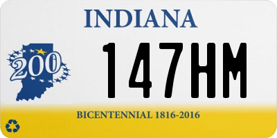 IN license plate 147HM