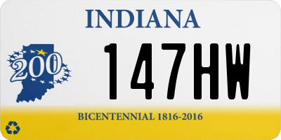 IN license plate 147HW