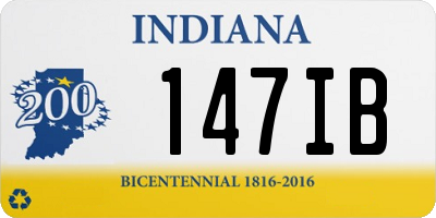 IN license plate 147IB