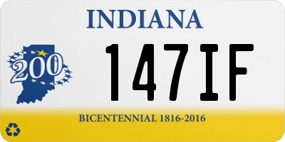 IN license plate 147IF