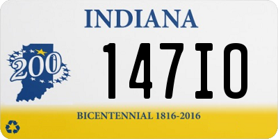 IN license plate 147IO