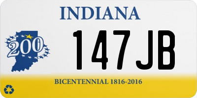IN license plate 147JB