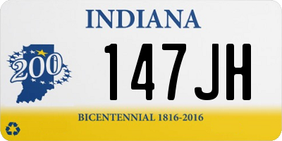 IN license plate 147JH