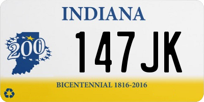 IN license plate 147JK