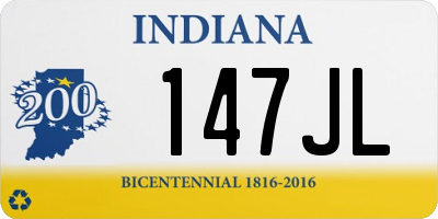 IN license plate 147JL