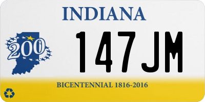 IN license plate 147JM