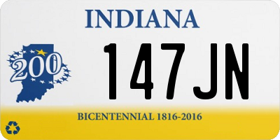 IN license plate 147JN