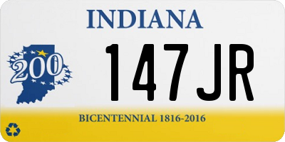 IN license plate 147JR