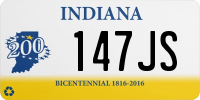 IN license plate 147JS