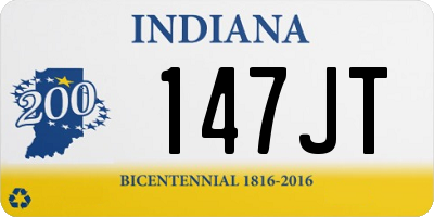 IN license plate 147JT