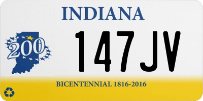 IN license plate 147JV