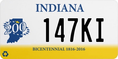 IN license plate 147KI