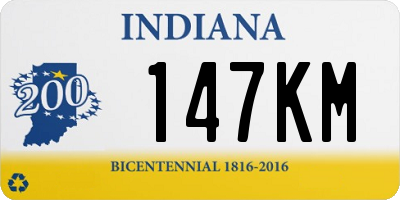 IN license plate 147KM