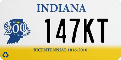 IN license plate 147KT