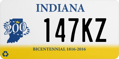 IN license plate 147KZ