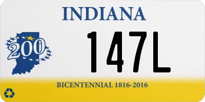 IN license plate 147L
