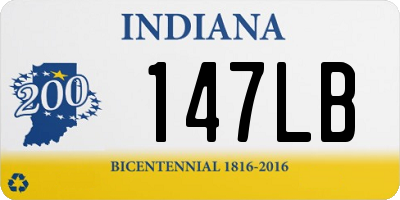 IN license plate 147LB