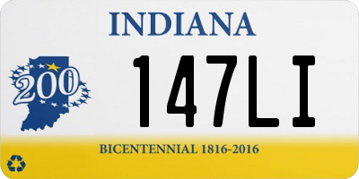 IN license plate 147LI