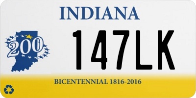 IN license plate 147LK