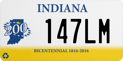 IN license plate 147LM