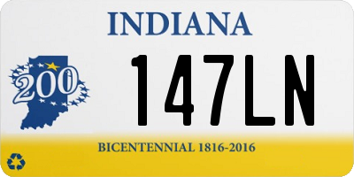 IN license plate 147LN