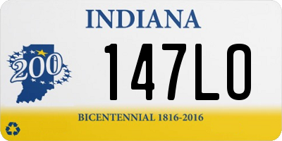 IN license plate 147LO