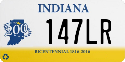 IN license plate 147LR