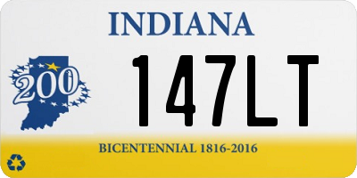 IN license plate 147LT