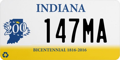 IN license plate 147MA