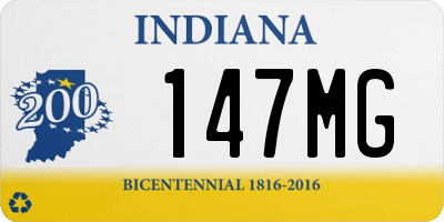 IN license plate 147MG