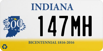 IN license plate 147MH