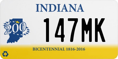 IN license plate 147MK