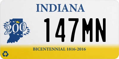 IN license plate 147MN