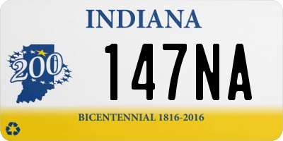 IN license plate 147NA
