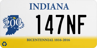 IN license plate 147NF