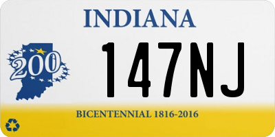 IN license plate 147NJ