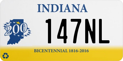 IN license plate 147NL