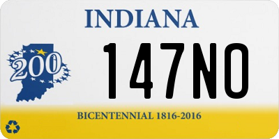 IN license plate 147NO