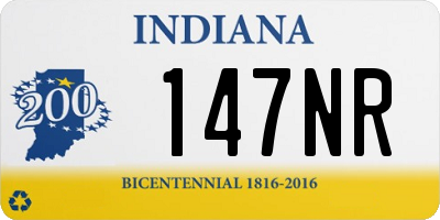 IN license plate 147NR