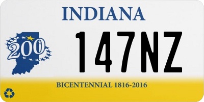 IN license plate 147NZ