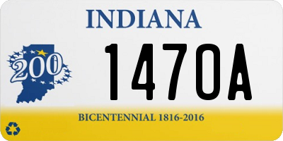 IN license plate 147OA