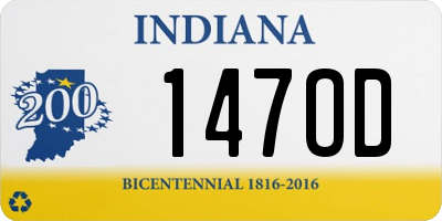 IN license plate 147OD