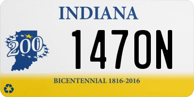 IN license plate 147ON