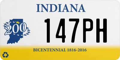 IN license plate 147PH