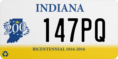 IN license plate 147PQ