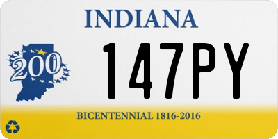 IN license plate 147PY