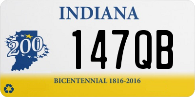 IN license plate 147QB