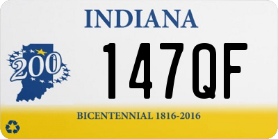 IN license plate 147QF