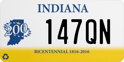 IN license plate 147QN